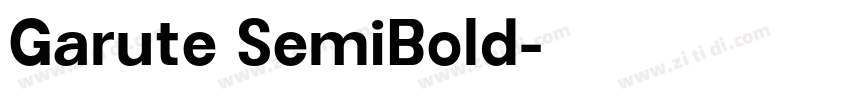 Garute SemiBold字体转换